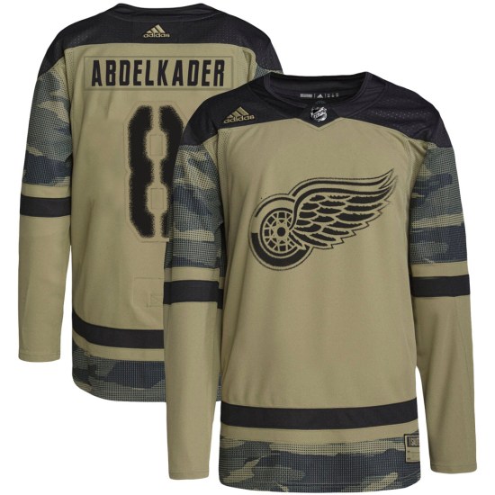 Justin Abdelkader Detroit Red Wings Authentic Military Appreciation Practice Adidas Jersey - Camo
