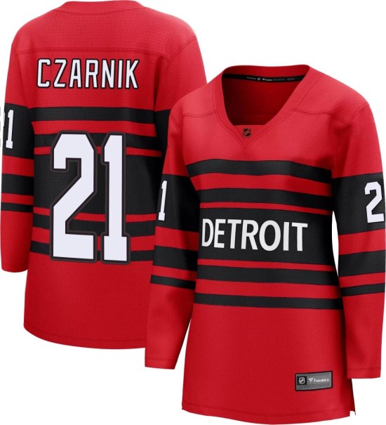 Austin Czarnik Detroit Red Wings Women's Breakaway Special Edition 2.0 Fanatics Branded Jersey - Red