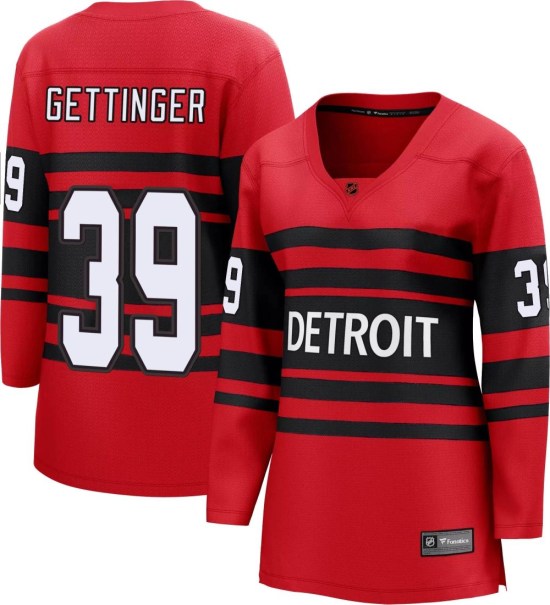 Tim Gettinger Detroit Red Wings Women's Breakaway Special Edition 2.0 Fanatics Branded Jersey - Red