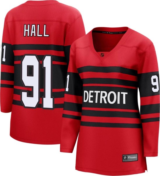 Curtis Hall Detroit Red Wings Women's Breakaway Special Edition 2.0 Fanatics Branded Jersey - Red