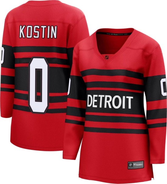 Klim Kostin Detroit Red Wings Women's Breakaway Special Edition 2.0 Fanatics Branded Jersey - Red