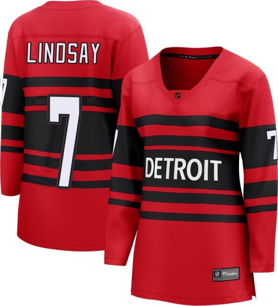 Ted Lindsay Detroit Red Wings Women's Breakaway Special Edition 2.0 Fanatics Branded Jersey - Red