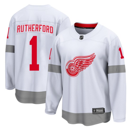Jim Rutherford Detroit Red Wings Youth Breakaway 2020/21 Special Edition Fanatics Branded Jersey - White