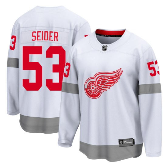 Moritz Seider Detroit Red Wings Youth Breakaway 2020/21 Special Edition Fanatics Branded Jersey - White