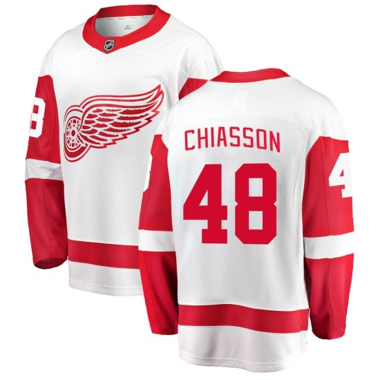 Alex Chiasson Detroit Red Wings Youth Breakaway Away Fanatics Branded Jersey - White