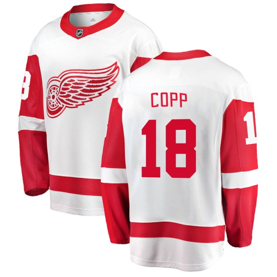 Andrew Copp Detroit Red Wings Youth Breakaway Away Fanatics Branded Jersey - White