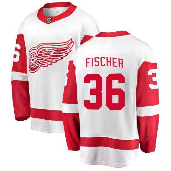 Christian Fischer Detroit Red Wings Youth Breakaway Away Fanatics Branded Jersey - White
