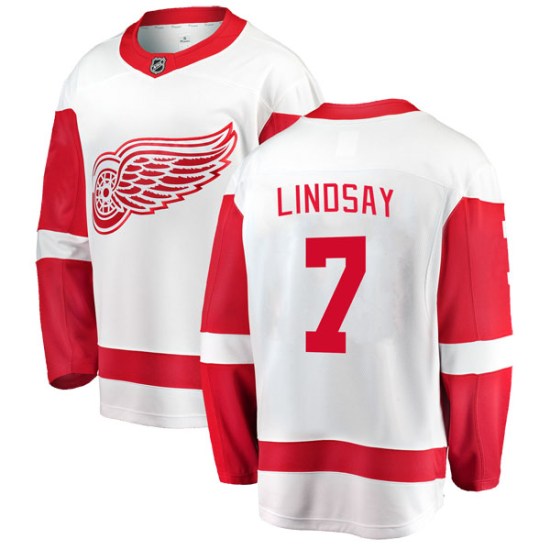 Ted Lindsay Detroit Red Wings Youth Breakaway Away Fanatics Branded Jersey - White