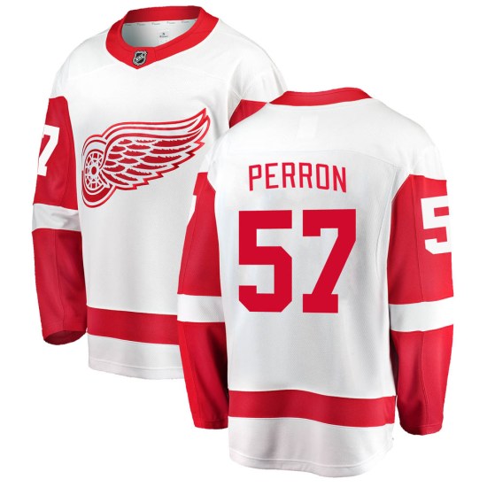 David Perron Detroit Red Wings Youth Breakaway Away Fanatics Branded Jersey - White