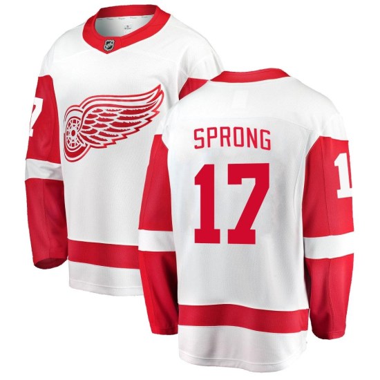 Daniel Sprong Detroit Red Wings Youth Breakaway Away Fanatics Branded Jersey - White