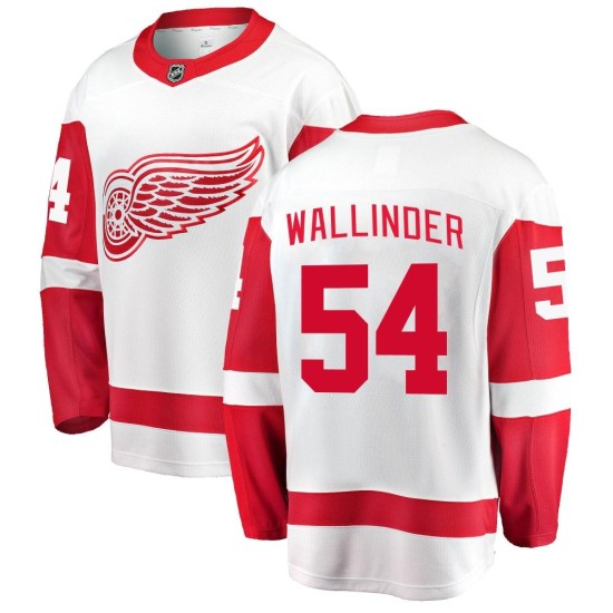 William Wallinder Detroit Red Wings Youth Breakaway Away Fanatics Branded Jersey - White
