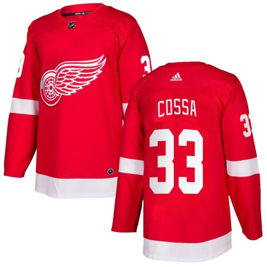 Sebastian Cossa Detroit Red Wings Authentic Home Adidas Jersey - Red
