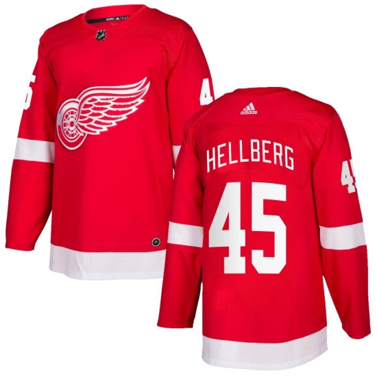 Magnus Hellberg Detroit Red Wings Authentic Home Adidas Jersey - Red