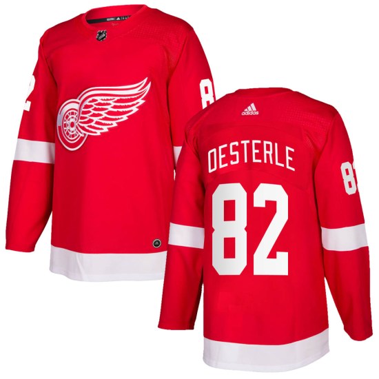 Jordan Oesterle Detroit Red Wings Authentic Home Adidas Jersey - Red