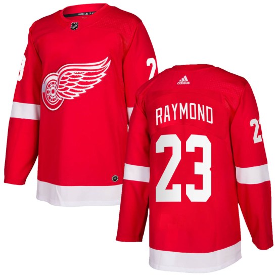 Lucas Raymond Detroit Red Wings Authentic Home Adidas Jersey - Red