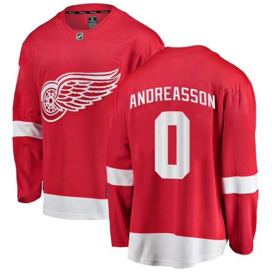 Pontus Andreasson Detroit Red Wings Youth Breakaway Home Fanatics Branded Jersey - Red