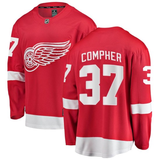 J.T. Compher Detroit Red Wings Youth Breakaway Home Fanatics Branded Jersey - Red