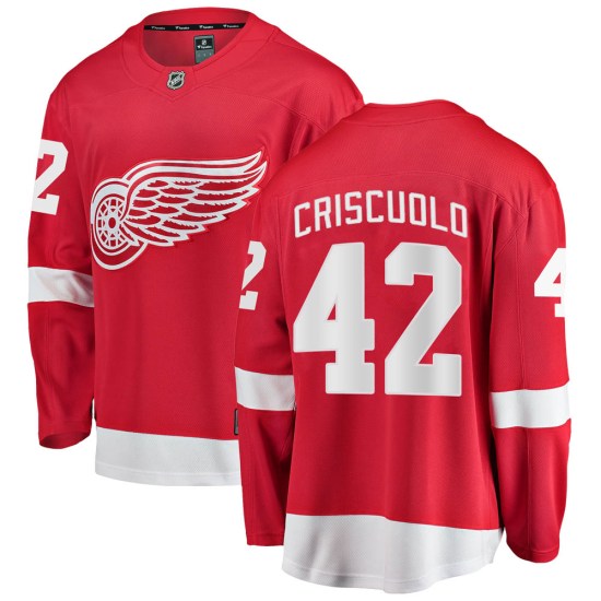 Kyle Criscuolo Detroit Red Wings Youth Breakaway Home Fanatics Branded Jersey - Red