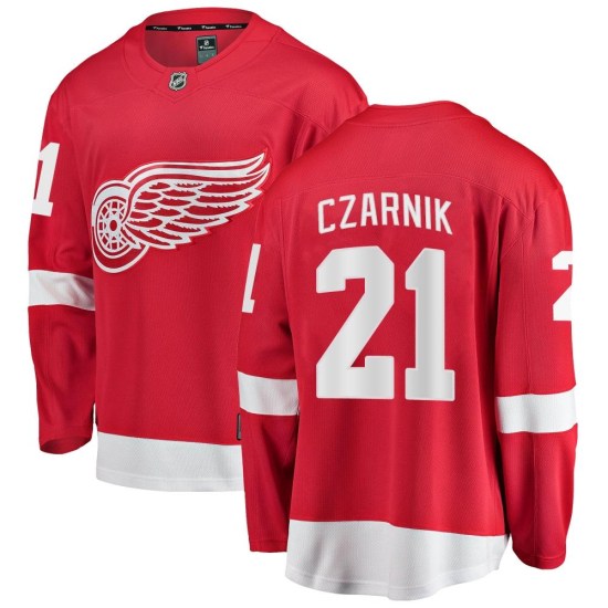 Austin Czarnik Detroit Red Wings Youth Breakaway Home Fanatics Branded Jersey - Red