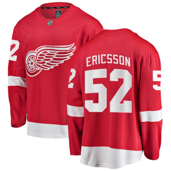 Jonathan Ericsson Detroit Red Wings Youth Breakaway Home Fanatics Branded Jersey - Red