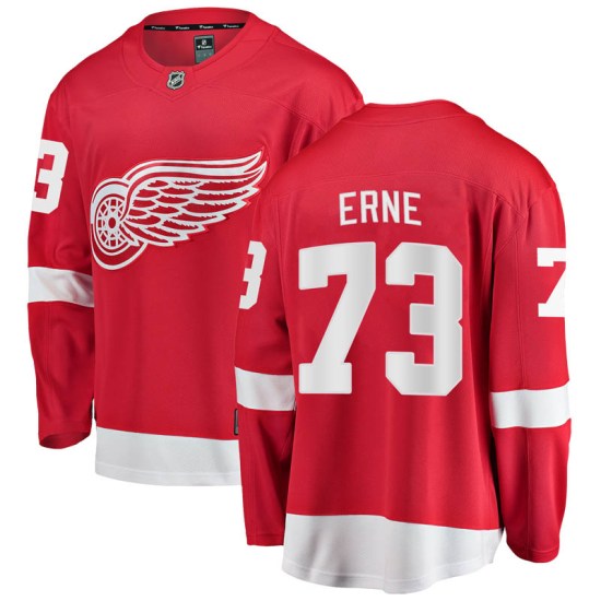 Adam Erne Detroit Red Wings Youth Breakaway Home Fanatics Branded Jersey - Red