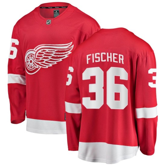 Christian Fischer Detroit Red Wings Youth Breakaway Home Fanatics Branded Jersey - Red