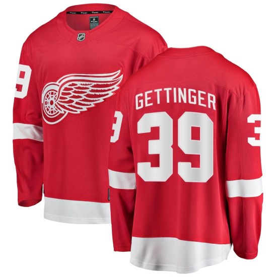 Tim Gettinger Detroit Red Wings Youth Breakaway Home Fanatics Branded Jersey - Red