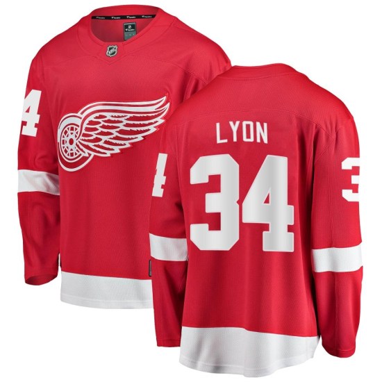 Alex Lyon Detroit Red Wings Youth Breakaway Home Fanatics Branded Jersey - Red