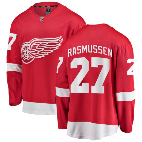 Michael Rasmussen Detroit Red Wings Youth Breakaway Home Fanatics Branded Jersey - Red