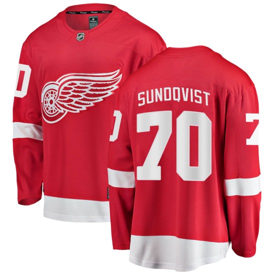 Oskar Sundqvist Detroit Red Wings Youth Breakaway Home Fanatics Branded Jersey - Red